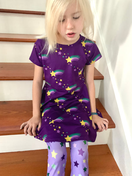 Mardi Gras Dress: Purple Starburst