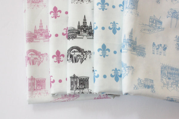 Fabric: New Orleans Toile - Pink | 100% Cotton Woven