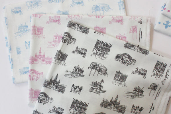 Fabric: New Orleans Toile - Pink | 100% Cotton Woven