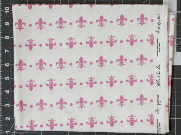 Fabric: Fleur de Lis - Pink | 100% Cotton Woven *Final Cut*