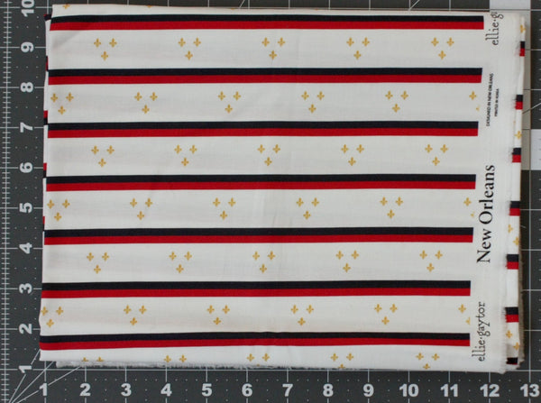 Fabric: New Orleans Flag | 100% Cotton Woven
