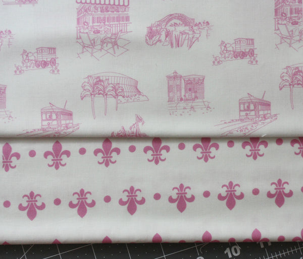 Fabric: Fleur de Lis - Pink | 100% Cotton Woven *Final Cut*