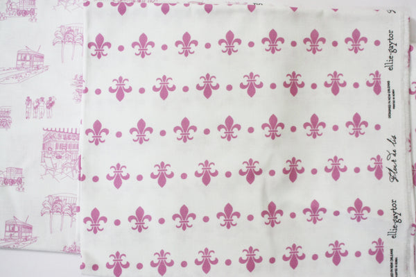 Fabric: Fleur de Lis - Pink | 100% Cotton Woven *Final Cut*