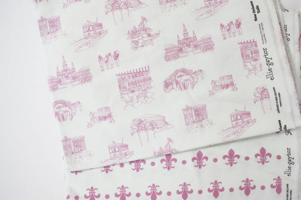 Fabric: New Orleans Toile - Pink | 100% Cotton Woven