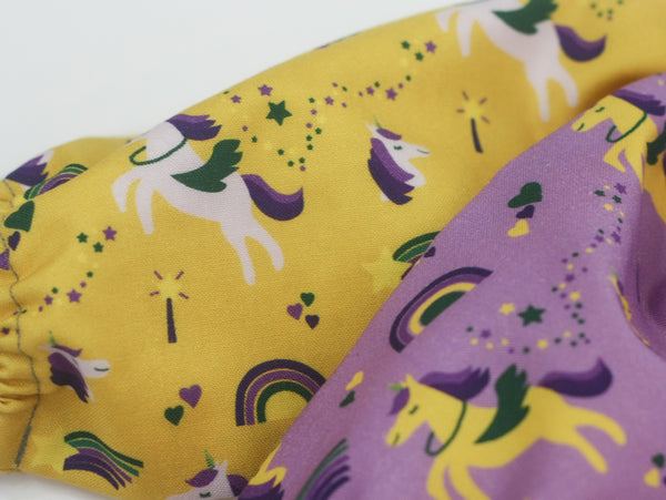 Fabric: Mardi Gras Krewe of Unicorns (Yellow) | 100% Cotton Woven