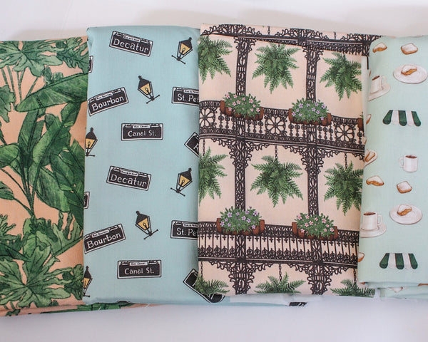 Fabric: French Quarter Street Signs | 100% Cotton Woven