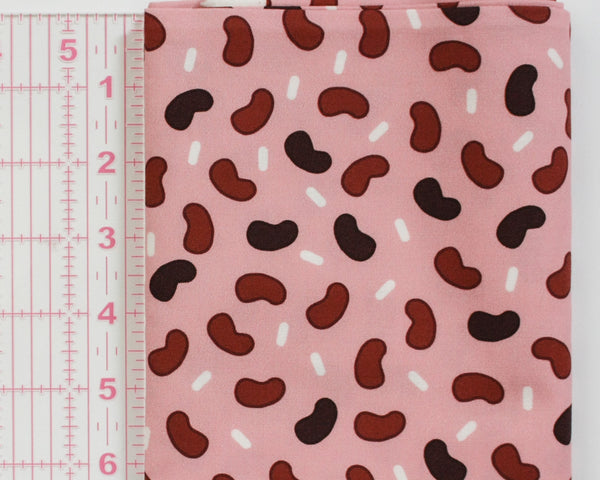 *Final Cut* Fabric: Red Beans in Pink | 100% Cotton Woven Fabric