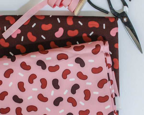 *Final Cut* Fabric: Red Beans in Pink | 100% Cotton Woven Fabric