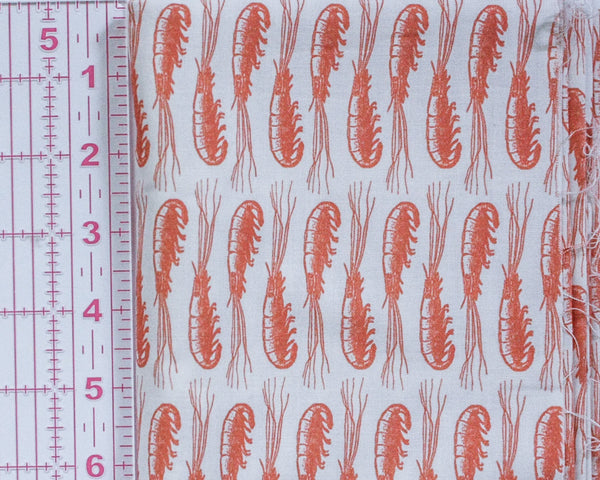 Fabric: Shrimp Block-print | 100% Cotton Woven *Final Cut*