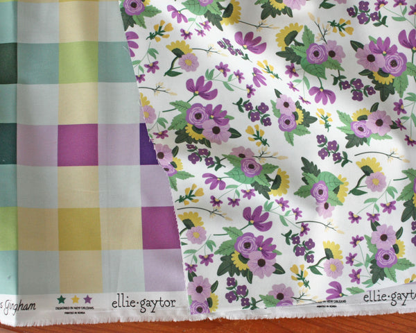 Fabric: Mardi Gras Carnival Bouquet | 100% Cotton Woven Fabric