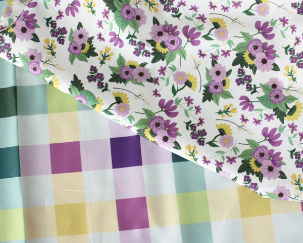 Fabric: Mardi Gras Carnival Bouquet | 100% Cotton Woven Fabric
