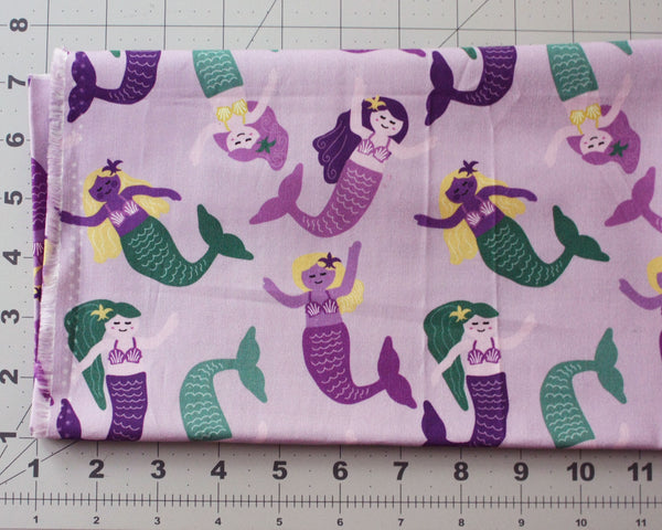 Fabric: Mardi Gras Mermaids | 100% Cotton Woven Fabric