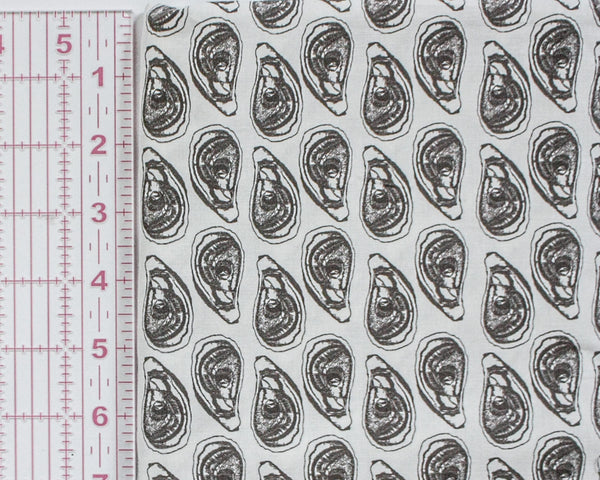 *Final Cut* Fabric: Oyster Block-print | 100% Cotton Woven
